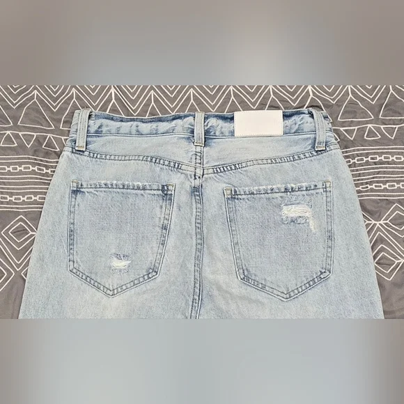 Pistola Cassie Super High Rise Straight Leg Distressed Jeans Size 26 - Picture 4 of 9